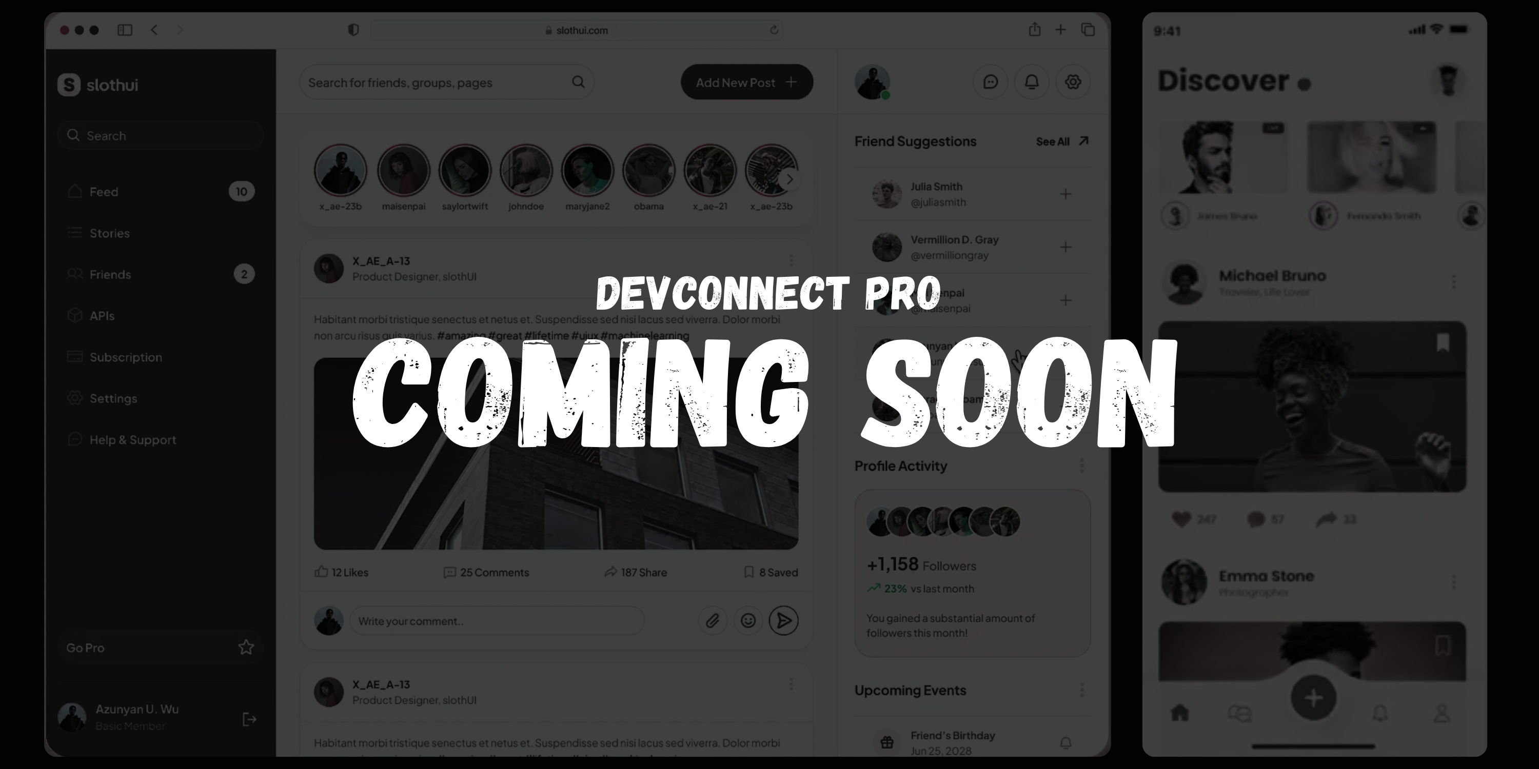 DevConnect Pro Dashboard